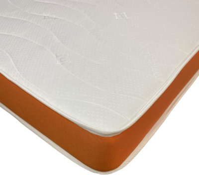 Wilson Beds Limited 4ft6 Double Rainbow Kids Basic Orange Quilted