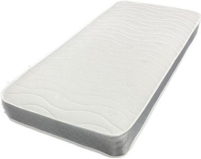 Wilson Beds -  The Basic 6.5" Deep Approx. 4ft6 Double Grey Ortho, Hybrid Spring Mattress With A Layer Of Memory Foam