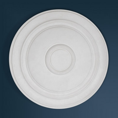 Wilton Plaster WCP-02 Small Plain Georgian Plaster Ceiling Rose 410mm