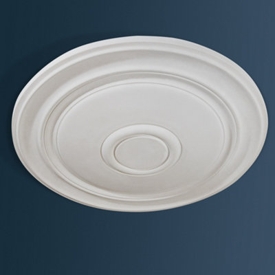Wilton Plaster WCP-02 Small Plain Georgian Plaster Ceiling Rose 410mm