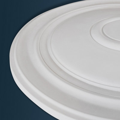 Wilton Plaster WCP-02 Small Plain Georgian Plaster Ceiling Rose 410mm - 3