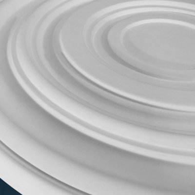Wilton Plaster WCP-08 Essex Plain Plaster Ceiling Rose 490mm - 3