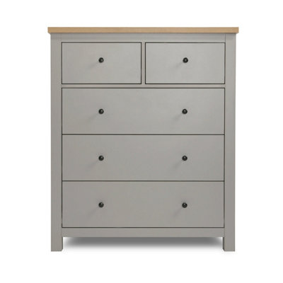 Wiltshire 5 Drawer Chest - Grey