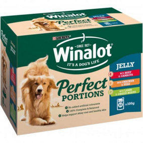 Winalot Pch Adult In Jelly Chk Beef & Lamb 12x100g (Pack of 4)