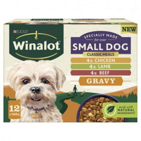 Winalot Small Dog Wet Dog Food Pouches Mixed In Gravy 48 x 100g