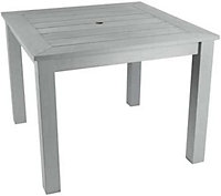 Winawood Faux Wood Garden Square Dining Table in Stone Grey