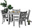 Winawood Faux Wood Garden Square Dining Table in Stone Grey
