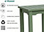 Winawood Faux Wood Garden Square Side Table in Duck Egg Green