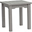 Winawood Faux Wood Garden Square Side Table in Stone Grey