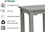 Winawood Faux Wood Garden Square Side Table in Stone Grey