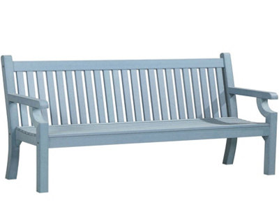 Winawood Sandwick 4 Seater Wood Effect Bench - Powder Blue