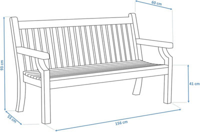 Winawood 3 seater bench hot sale