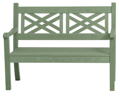 Winawood Speyside 2 Seater Wood Effect Bench - Duck Egg Green