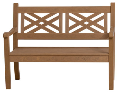 Winawood Speyside 2 Seater Wood Effect Bench - New Teak