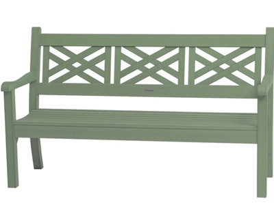 Winawood Speyside 3 Seater Wood Effect Bench - Duck Egg Green