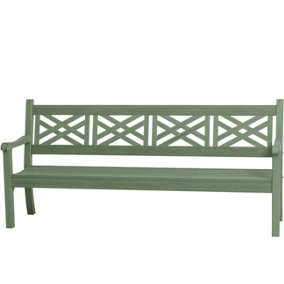 Winawood Speyside 4 Seater Wood Effect Bench - Duck Egg Green