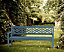 Winawood Speyside 4 Seater Wood Effect Bench - Powder Blue