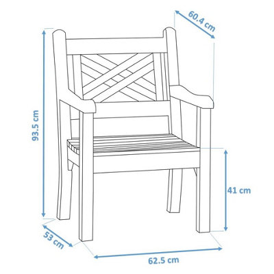 Winawood Speyside Wood Effect Armchair - New Teak