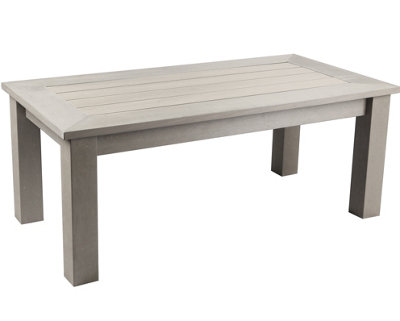 Winawood Wood Effect Coffee Table - L120cm x D61cm x H48cm - Stone Grey