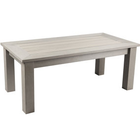 Winawood Wood Effect Coffee Table - L120cm x D61cm x H48cm - Stone Grey