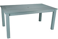 Winawood Wood Effect Rectangular Dining Table - L170cm x D98.3cm x H76cm - Powder Blue