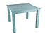 Winawood Wood Effect Square Dining Table - L98.3cm x D98.3cm x H76cm - Powder Blue