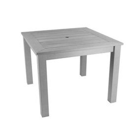 Winawood Wood Effect Square Dining Table - L98.3cm x D98.3cm x H76cm - Stone Grey