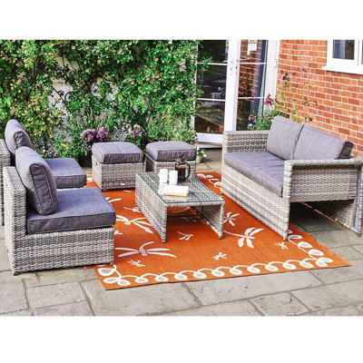 6 seater patio online set b&m