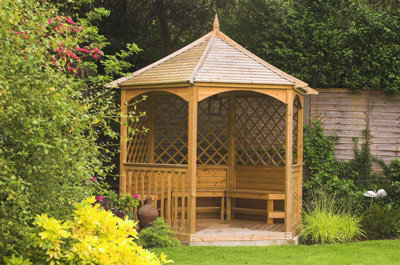 Winchester Large Gazebo - Pressure Treatet Timber - L265 x W265 x H300 ...