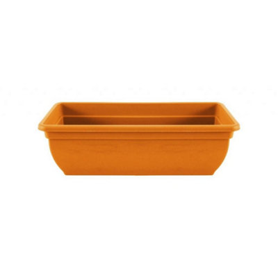 Winchester Rectangular Trough Planter Terracotta (16cm x 21.5cm x 46cm)