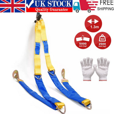 Winching Assistance Straps Webbing Winch Brother 5000KG 5T Vehicle Recovery Tool
