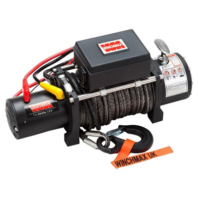 WINCHMAX 13,500lb (6,123kg) 12v Military Winch, Winch Bumper, Dyneema