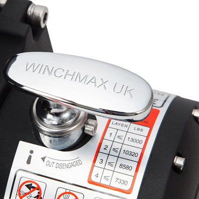 WINCHMAX 13,500lb (6,123kg) 12v Military Winch, Winch Bumper, Dyneema