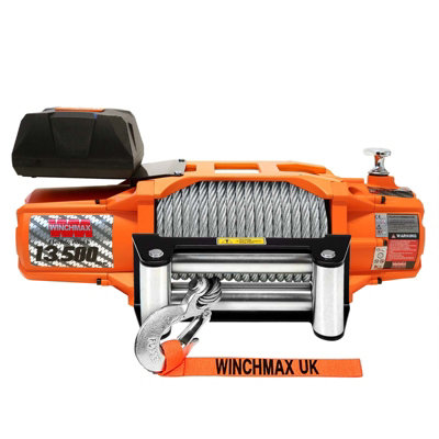 WINCHMAX 13,500lb 'SL Series' 12v Winch. 26m Steel Rope. Winch Bumper.Remote Controls.