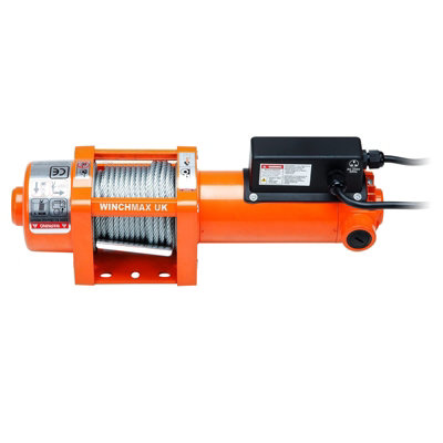 WINCHMAX 3,000lb 240V 13A Single Phase Winch. 12.5 m Steel Rope.