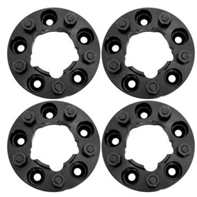WINCHMAX 38mm Wheel Spacers to fit Land Rover Defender, Disco1, Range Rover Classic BLK T1