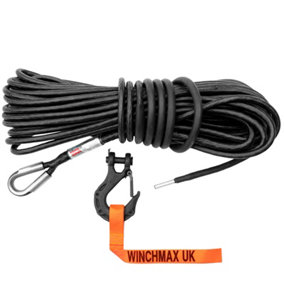 WINCHMAX Armourline Synthetic Rope 20m x 10mm with Tactical Hook - Hole Fix