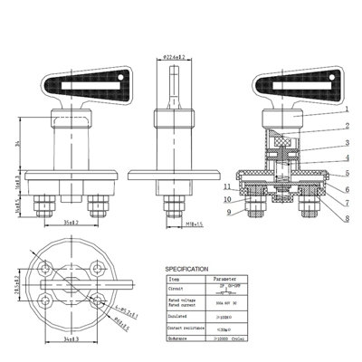 WINCHMAX Heavy-Duty Battery Isolator Switch