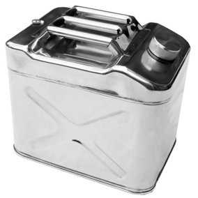 WINCHMAX Jerry Can 20ltr Polished Stainless Steel. Compact Pattern.