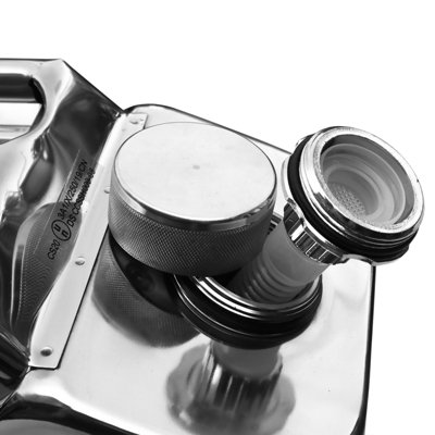 WINCHMAX Jerry Can 20ltr Polished Stainless Steel. Standard Pattern. - 3