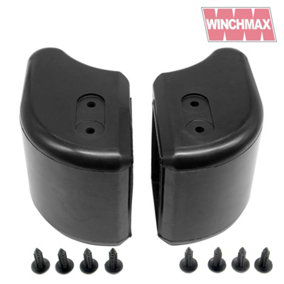WiNCHMAX Pair of Bumper Ends with push stud fit for Land Rover Defender