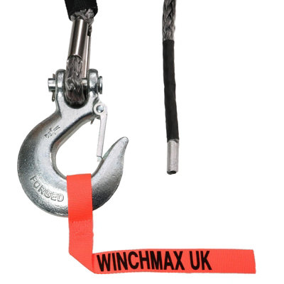 WINCHMAX Premium Synthetic Winch Rope 25m x 13mm, Hole Fix. 1/2 Inch ...