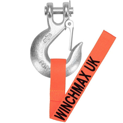 WINCHMAX Steel Rope 26m x 12mm, Hole Fix. 1/2 Inch Clevis Hook. For ...