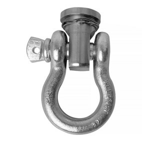 WINCHMAX Swivel Recovery Eye. Stainless Steel for Winch Bumper Including 4.75 Ton  3/4 inch Shackle