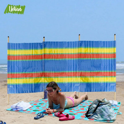 Wind Break Da Spiaggia Con 8 Pali: Riparo Totale Da Vento, Sole E Sguardi Indiscreti