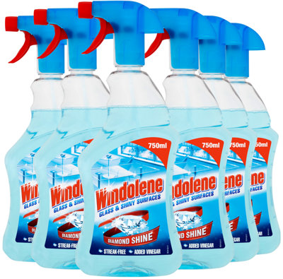 Windolene Glass & Shiny Surfaces Window Cleaner Spray 750ml x 6