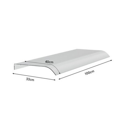 Window Awning Door Canopy Modern PET Material Front Door Canopy Window Door Cover for Rain Snow Protection 100 x 40 cm