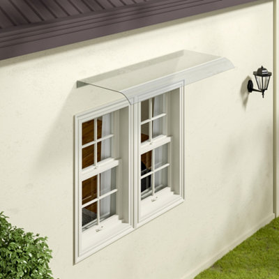 Window Awning Door Canopy Modern PET Material Front Door Canopy Window Door Cover for Snow Sunlight Protection 100 x 50 cm