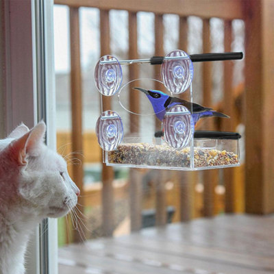 Window Bird Feeder With Suction Cups - 4