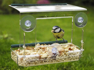 Window Bird Feeder With Suction Cups - 7